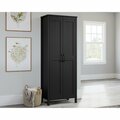 Sauder 2-Door Storage Cabinet Raven Oak 433243